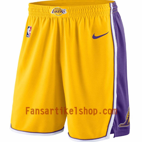 NBA Los Angeles Lakers Herren Shorts Gold Nike Swingman NBA Los Angeles Lakers Herren Shorts Gold Nike Swingman